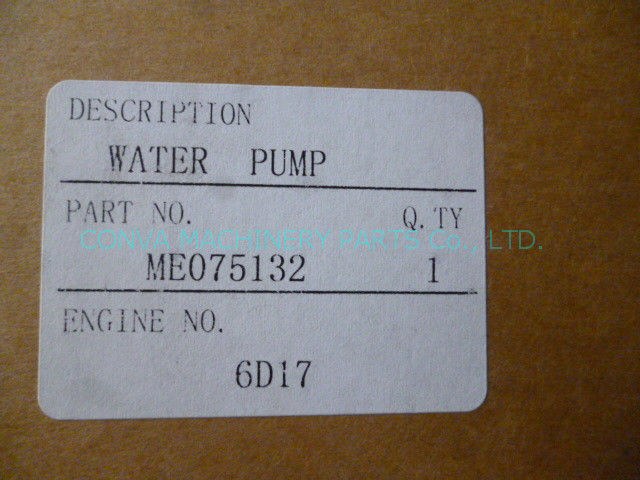 6d17 piccole componenti del motore ME075132 di MITSUBISHI della pompa idraulica del motore a prova d'umidità